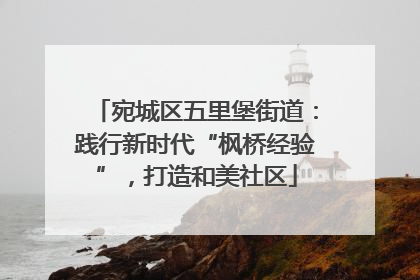 宛城区五里堡街道：践行新时代“枫桥经验”，打造和美社区