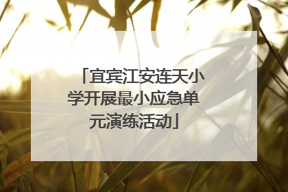 宜宾江安连天小学开展最小应急单元演练活动