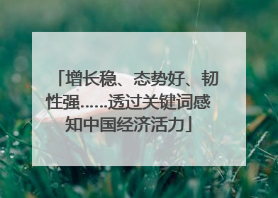 增长稳、态势好、韧性强……透过关键词感知中国经济活力