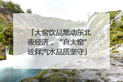 大窑饮品燃动东北夜经济，“真大窑”诠释汽水品质坚守