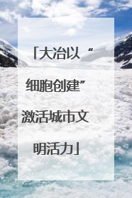 大冶以“细胞创建”激活城市文明活力