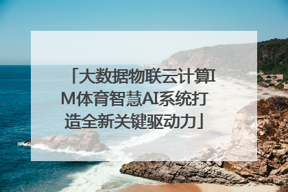 大数据物联云计算IM体育智慧AI系统打造全新关键驱动力