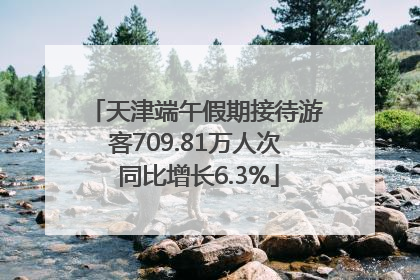 天津端午假期接待游客709.81万人次 同比增长6.3%