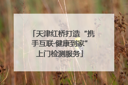 天津红桥打造“携手互联·健康到家”上门检测服务