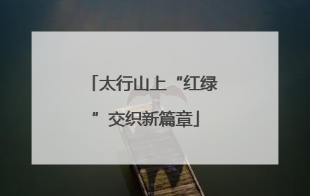 太行山上“红绿”交织新篇章