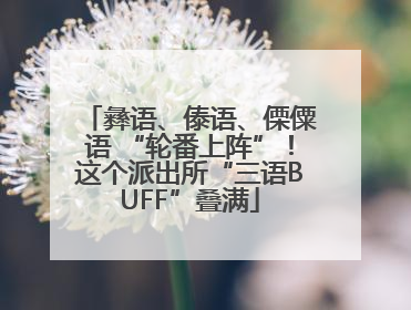 彝语、傣语、傈僳语 “轮番上阵”！这个派出所“三语BUFF”叠满