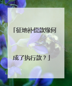 征地补偿款缘何成了执行款？