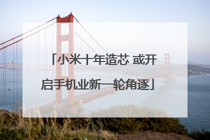小米十年造芯 或开启手机业新一轮角逐