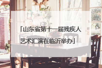 山东省第十一届残疾人艺术汇演在临沂举办