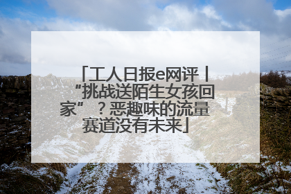 工人日报e网评丨“挑战送陌生女孩回家”？恶趣味的流量赛道没有未来
