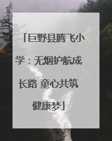 巨野县腾飞小学：无烟护航成长路 童心共筑健康梦