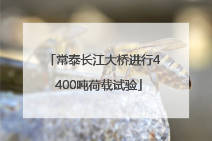 常泰长江大桥进行4400吨荷载试验
