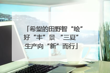 希望的田野智“绘”好“丰”景 “三夏”生产向“新”而行
