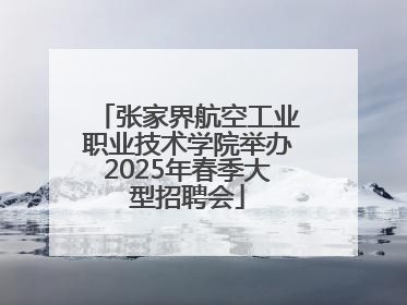 张家界航空工业职业技术学院举办2025年春季大型招聘会