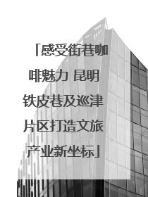 感受街巷咖啡魅力 昆明铁皮巷及巡津片区打造文旅产业新坐标