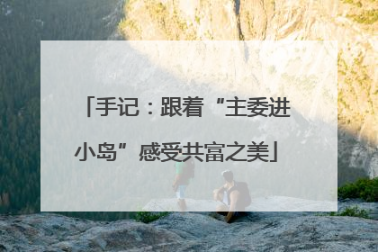 手记：跟着“主委进小岛”感受共富之美