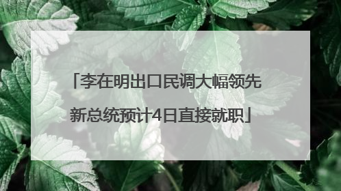 李在明出口民调大幅领先 新总统预计4日直接就职