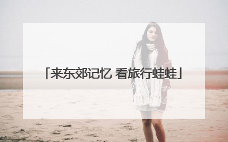 来东郊记忆 看旅行蛙蛙