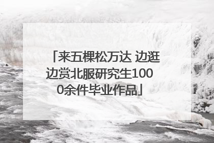 来五棵松万达 边逛边赏北服研究生1000余件毕业作品