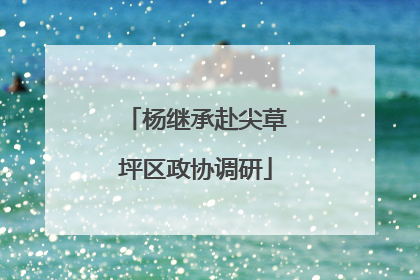 杨继承赴尖草坪区政协调研