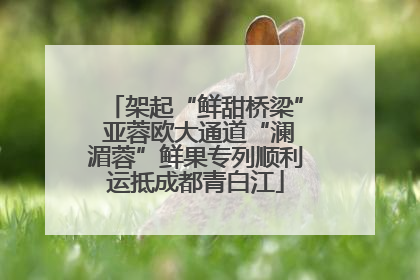 架起“鲜甜桥梁” 亚蓉欧大通道“澜湄蓉”鲜果专列顺利运抵成都青白江