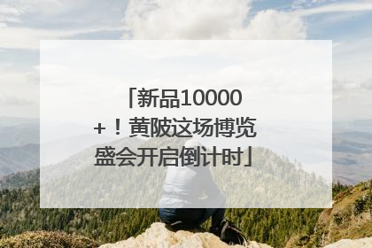 新品10000+！黄陂这场博览盛会开启倒计时