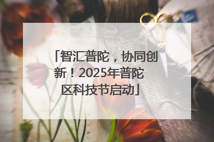 智汇普陀，协同创新！2025年普陀区科技节启动