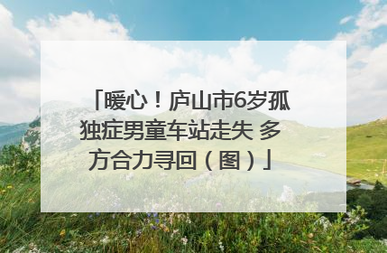 暖心！庐山市6岁孤独症男童车站走失 多方合力寻回（图）