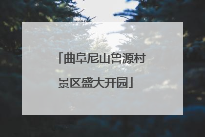 曲阜尼山鲁源村景区盛大开园