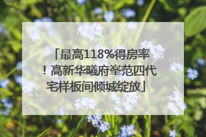最高118%得房率！高新华曦府峯范四代宅样板间倾城绽放