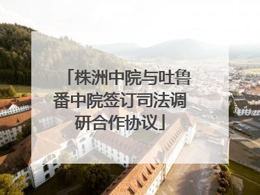 株洲中院与吐鲁番中院签订司法调研合作协议