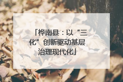 桦南县：以“三化”创新驱动基层治理现代化