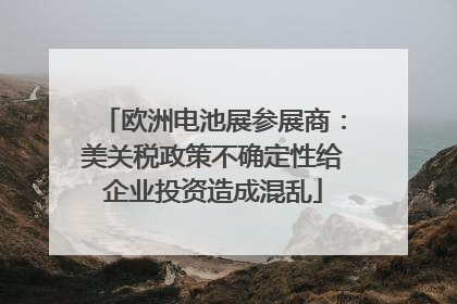 欧洲电池展参展商：美关税政策不确定性给企业投资造成混乱