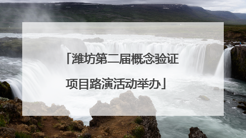 潍坊第二届概念验证项目路演活动举办
