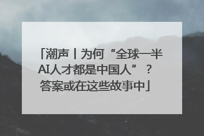 潮声丨为何“全球一半AI人才都是中国人”？答案或在这些故事中