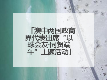 澳中两国政商界代表出席“以球会友·同贺端午”主题活动