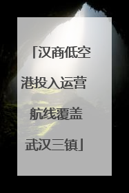 汉商低空港投入运营 航线覆盖武汉三镇