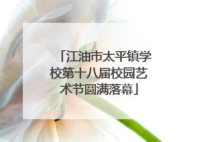 江油市太平镇学校第十八届校园艺术节圆满落幕