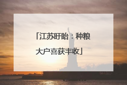 江苏盱眙：种粮大户喜获丰收