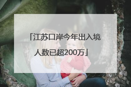 江苏口岸今年出入境人数已超200万