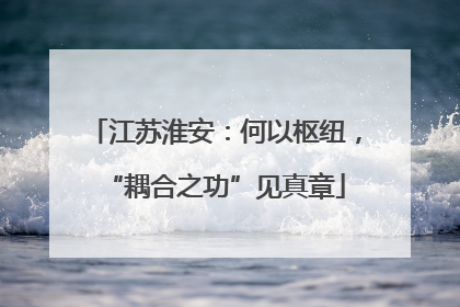 江苏淮安：何以枢纽，“耦合之功”见真章