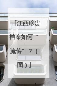 江西珍贵档案如何“流传”？（图）