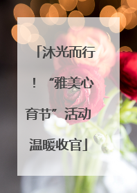 沐光而行！“雅美心育节”活动温暖收官