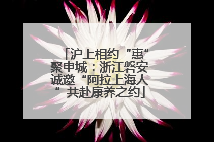沪上相约“惠”聚申城：浙江磐安诚邀“阿拉上海人”共赴康养之约