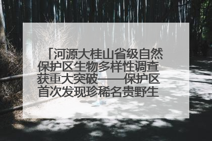 河源大桂山省级自然保护区生物多样性调查获重大突破——保护区首次发现珍稀名贵野生干巴菌与钝尾两头蛇