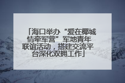 海口举办“爱在椰城 情牵军营”军地青年联谊活动，搭建交流平台深化双拥工作