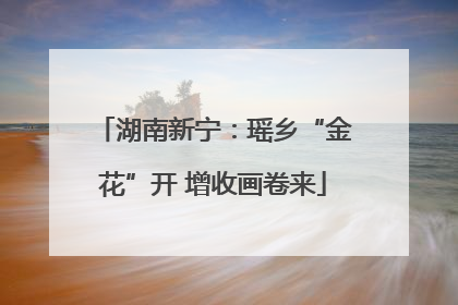 湖南新宁：瑶乡“金花”开 增收画卷来