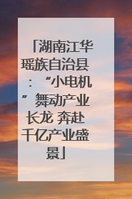 湖南江华瑶族自治县：“小电机”舞动产业长龙 奔赴千亿产业盛景