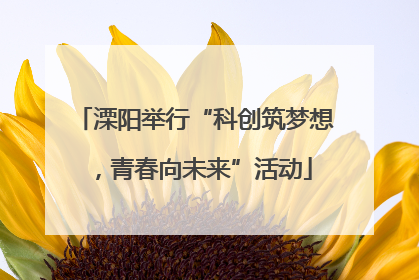 溧阳举行“科创筑梦想，青春向未来”活动