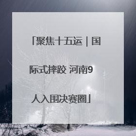 聚焦十五运｜国际式摔跤 河南9人入围决赛圈